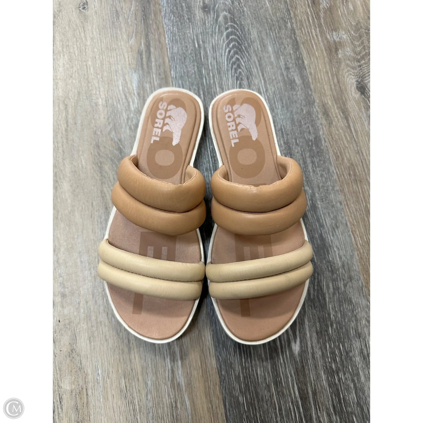 Sandals Flats By Sorel In Tan, Size: 7