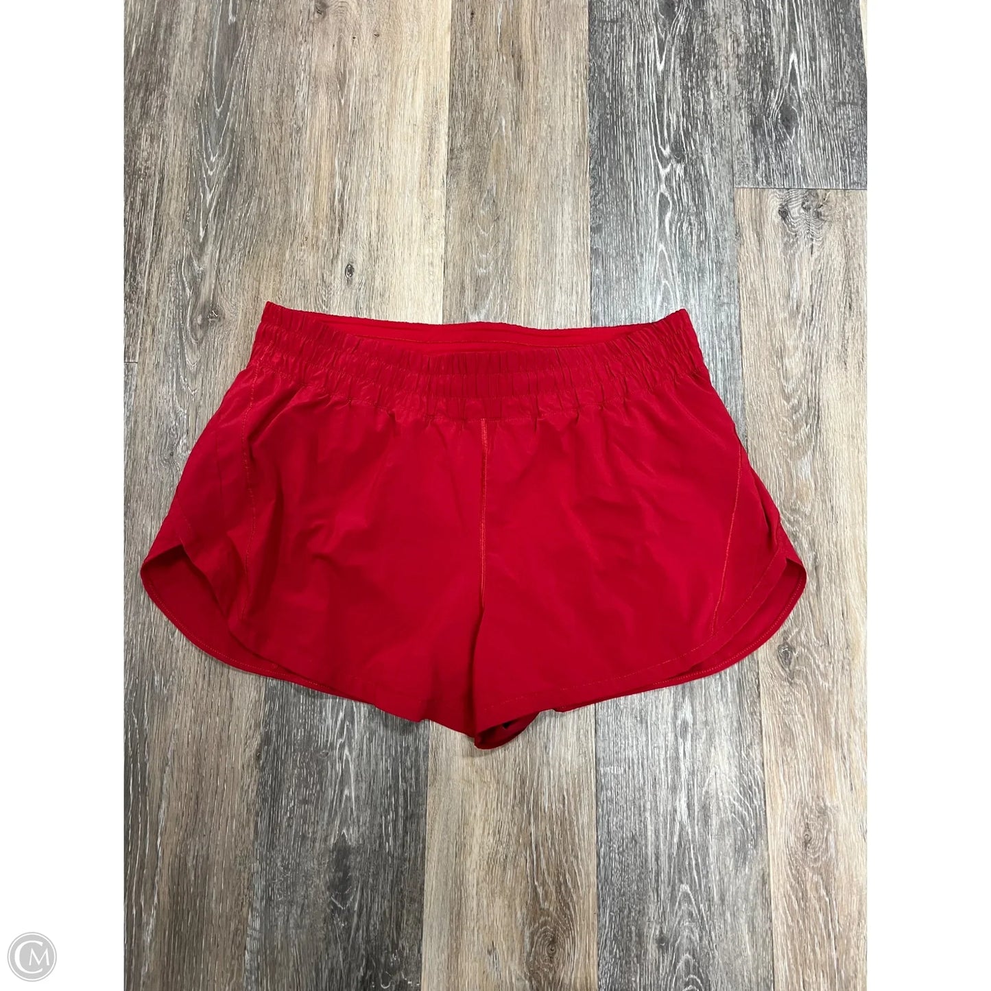 Athletic Shorts By Lululemon In Red, Size: 18