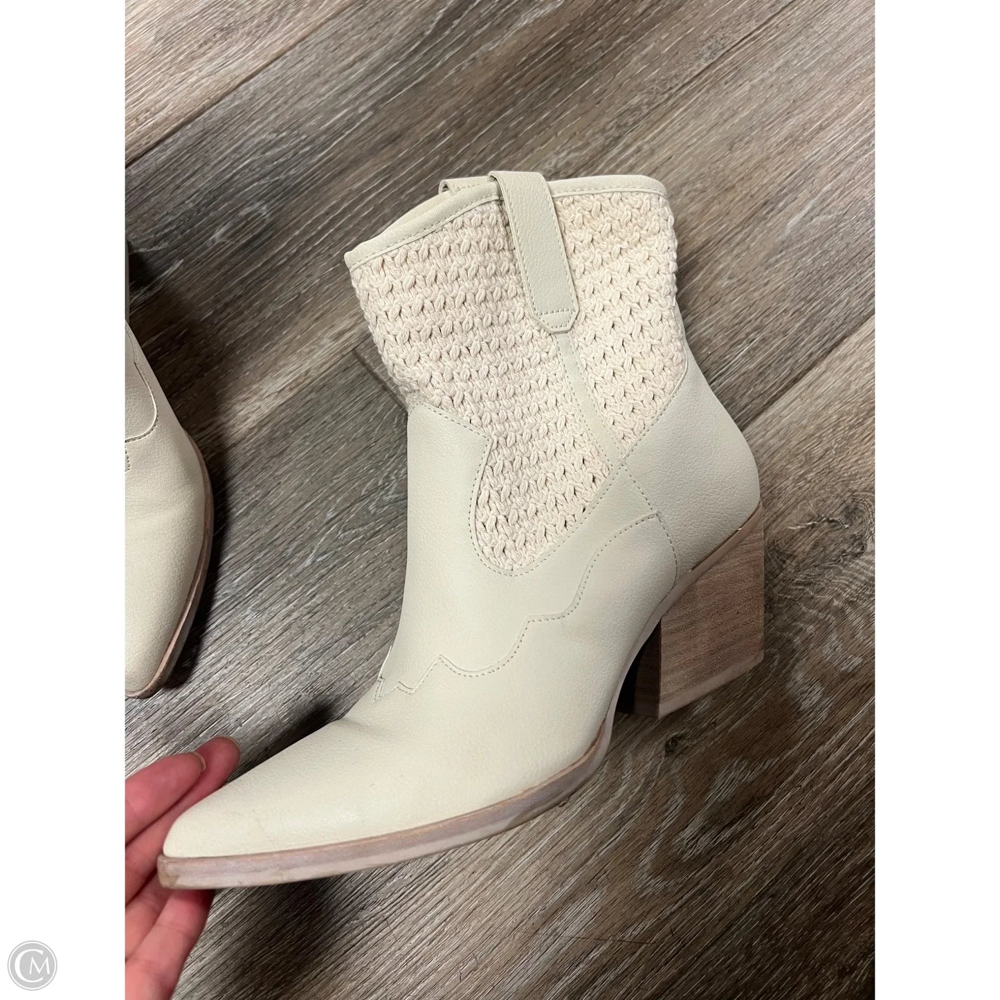 Boots Western By Dolce Vita In Cream, Size: 7.5