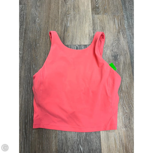 Athletic Bra By Lululemon In Coral, Size: 6