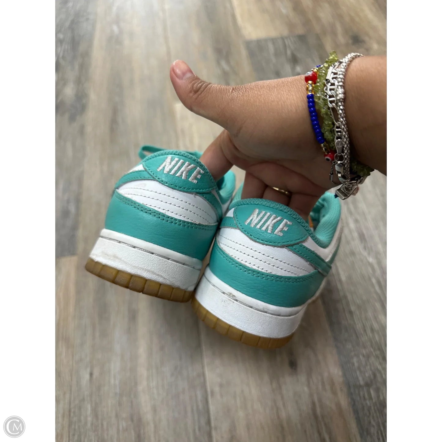 Shoes Sneakers By Nike In Blue & White, Size: 8