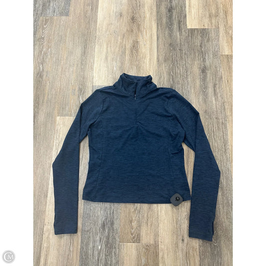 Athletic Top Long Sleeve Collar By Gottex In Blue, Size: M