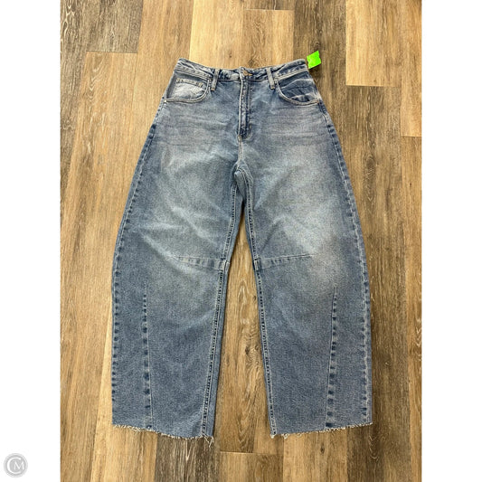 Jeans Wide Leg By Just Black In Blue Denim, Size: 6