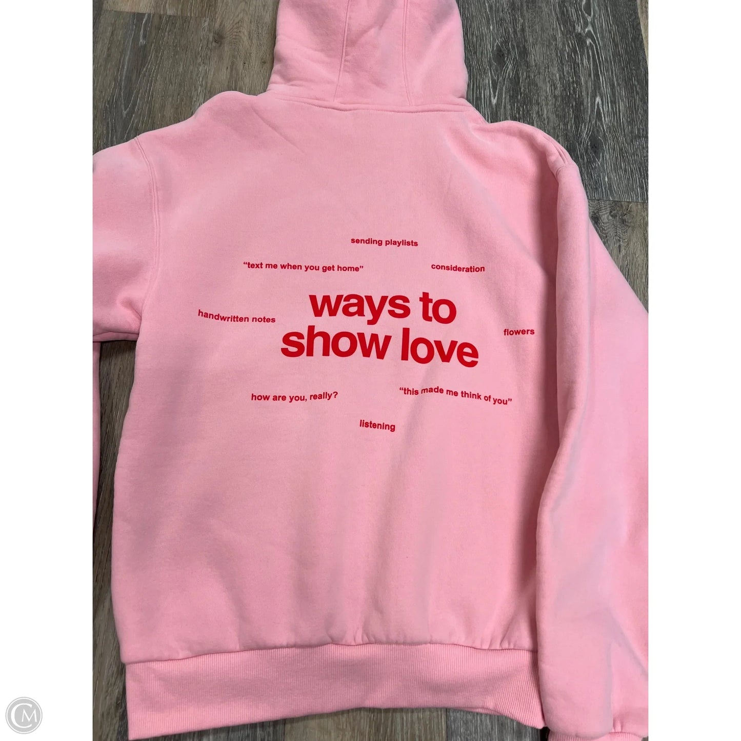 -Athletic Sweatshirt Hoodie By Comfrt  In Pink, Size: Xs