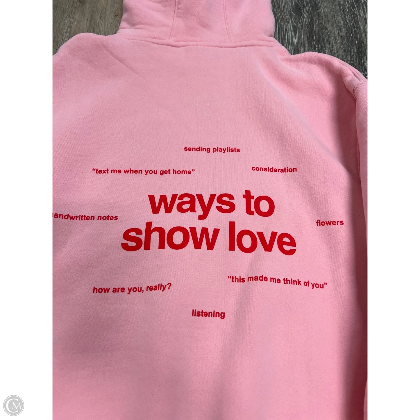 -Athletic Sweatshirt Hoodie By Comfrt  In Pink, Size: Xs