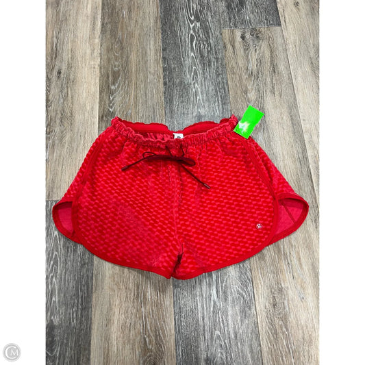 Athletic Shorts By Lululemon In Red, Size: Xs