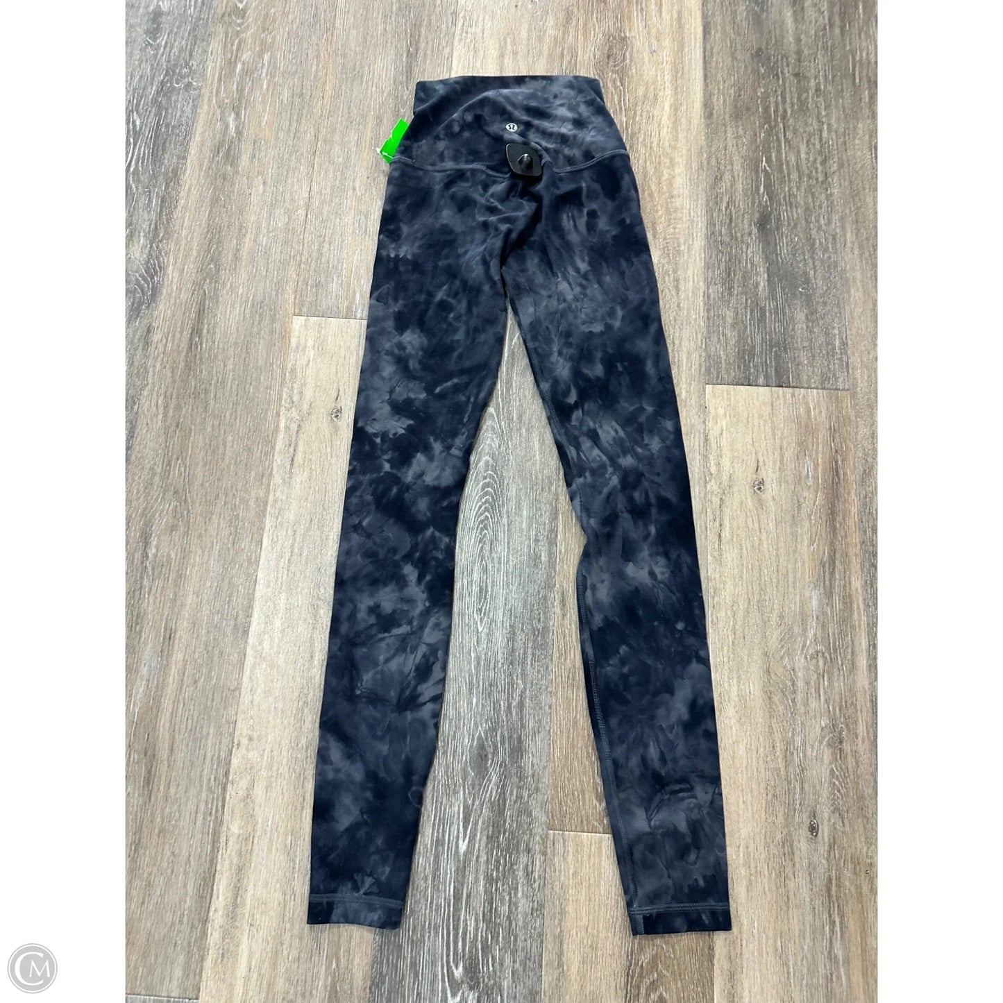 Athletic Leggings By Lululemon In Black & Grey, Size: 2