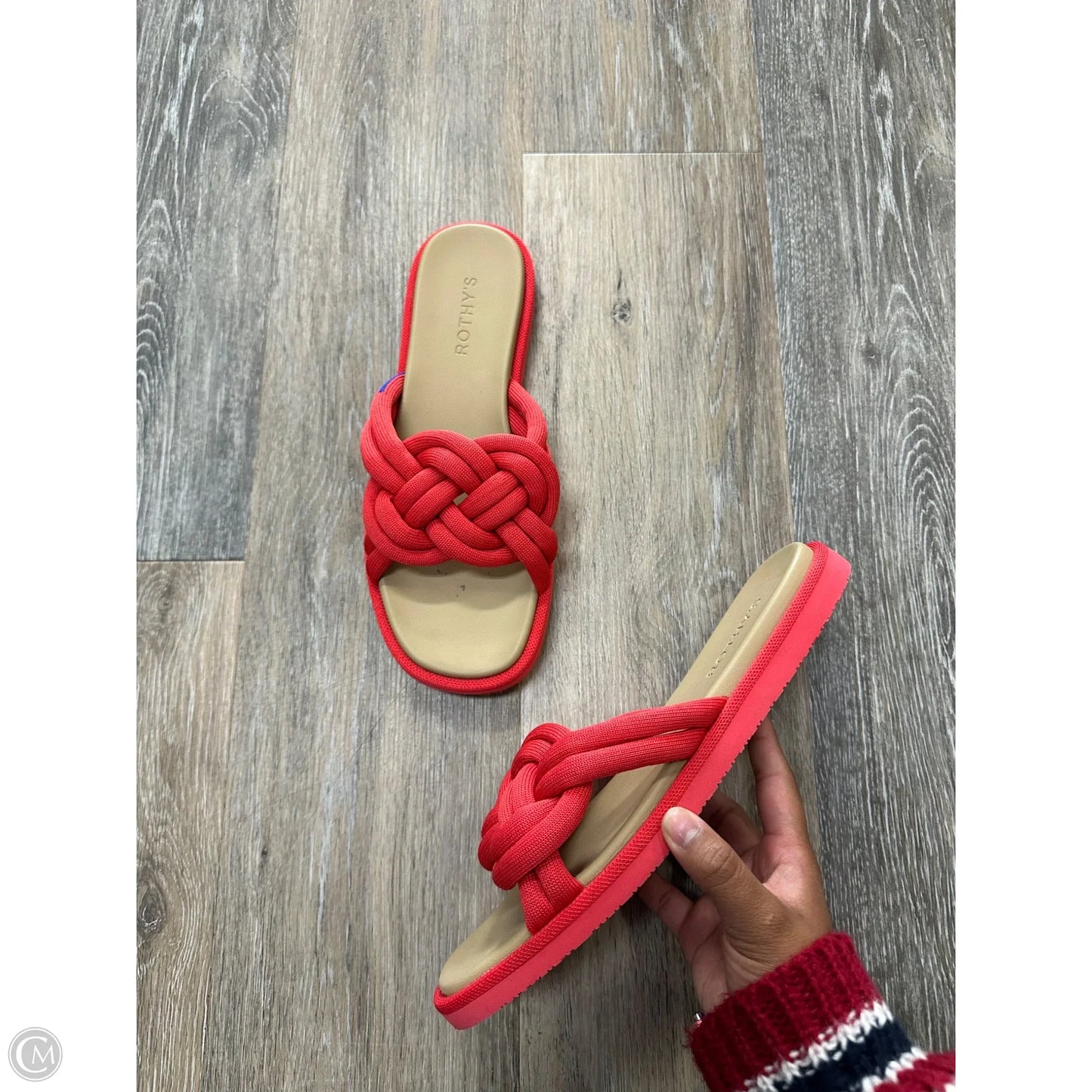 Sandals Flats By Rothys In Red, Size: 9