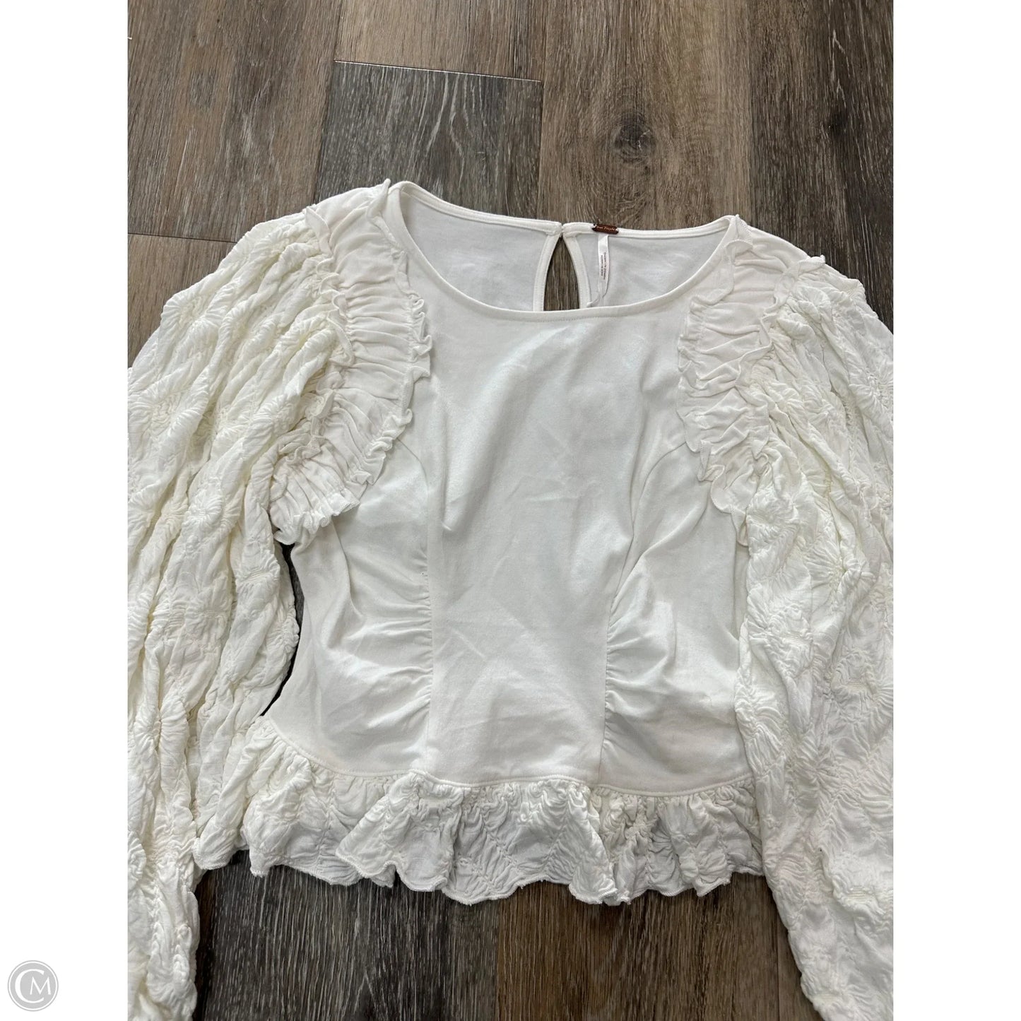 Top Long Sleeve By Free People In White, Size: Xs