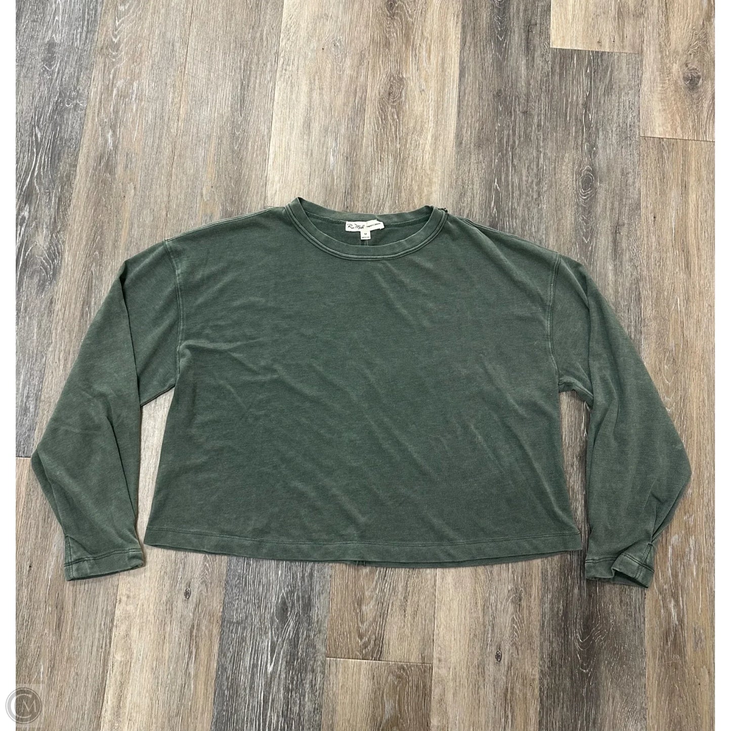 Top Long Sleeve By Rae Mode In Green, Size: M