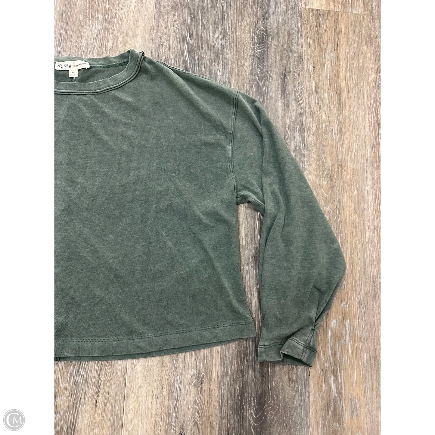 Top Long Sleeve By Rae Mode In Green, Size: M