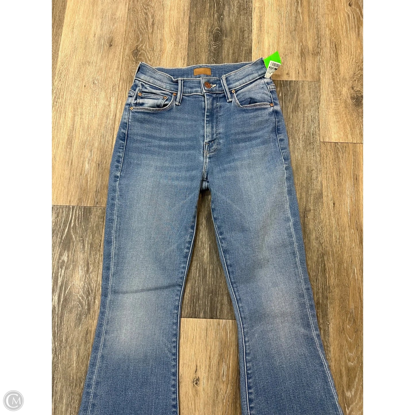 Jeans Flared By Mother In Blue Denim, Size: 0