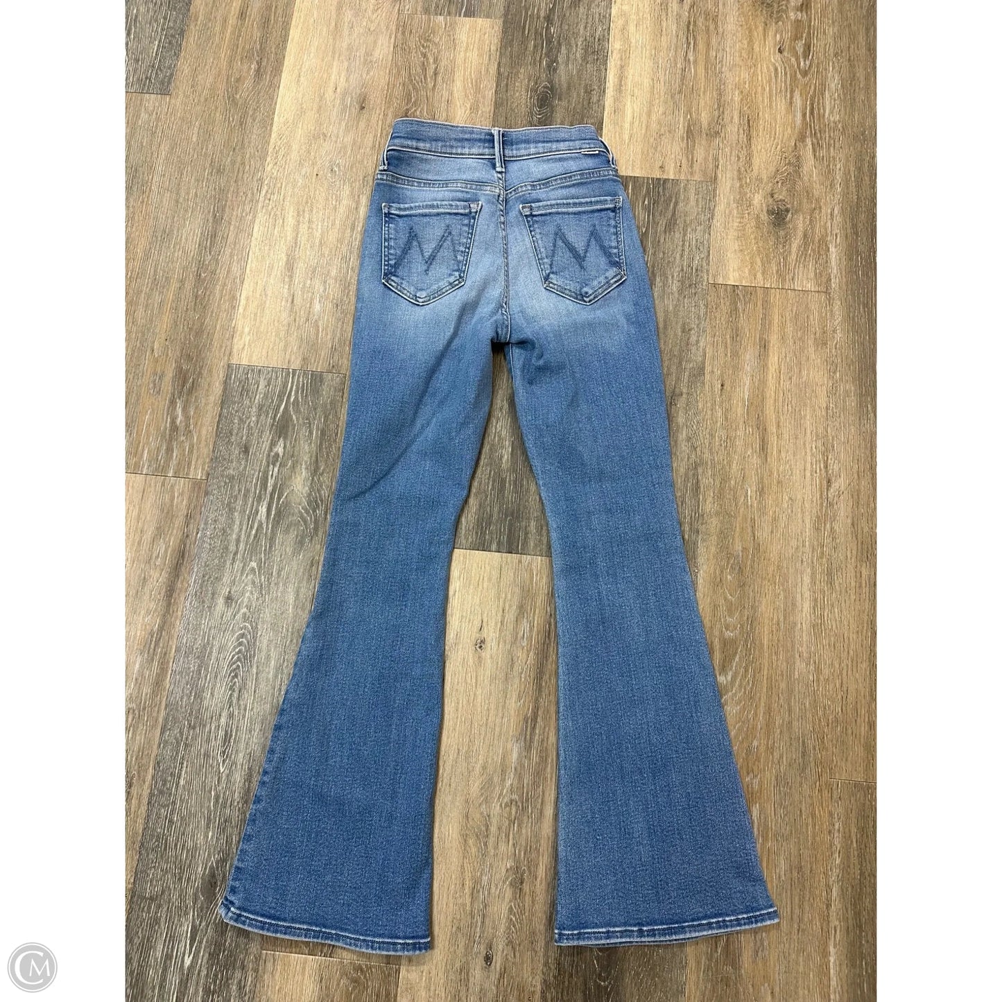 Jeans Flared By Mother In Blue Denim, Size: 0