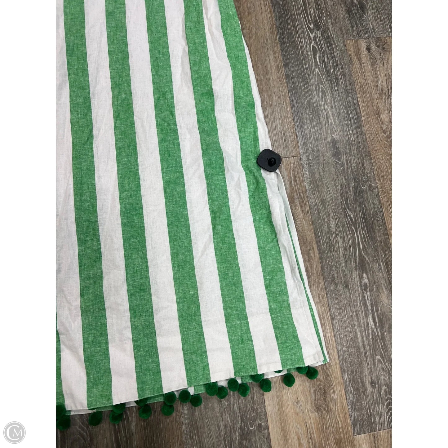 Dress Designer By Kate Spade In Green & White, Size: Xxs