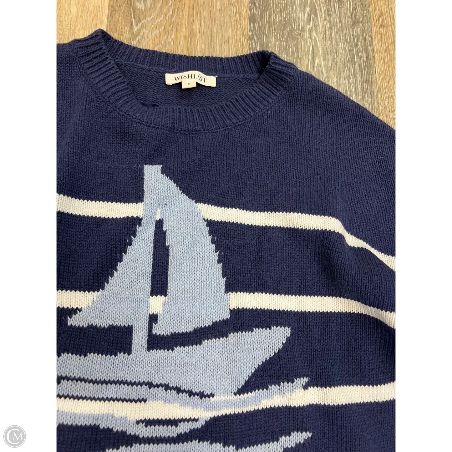 Sweater By Wishlist In Blue, Size: S