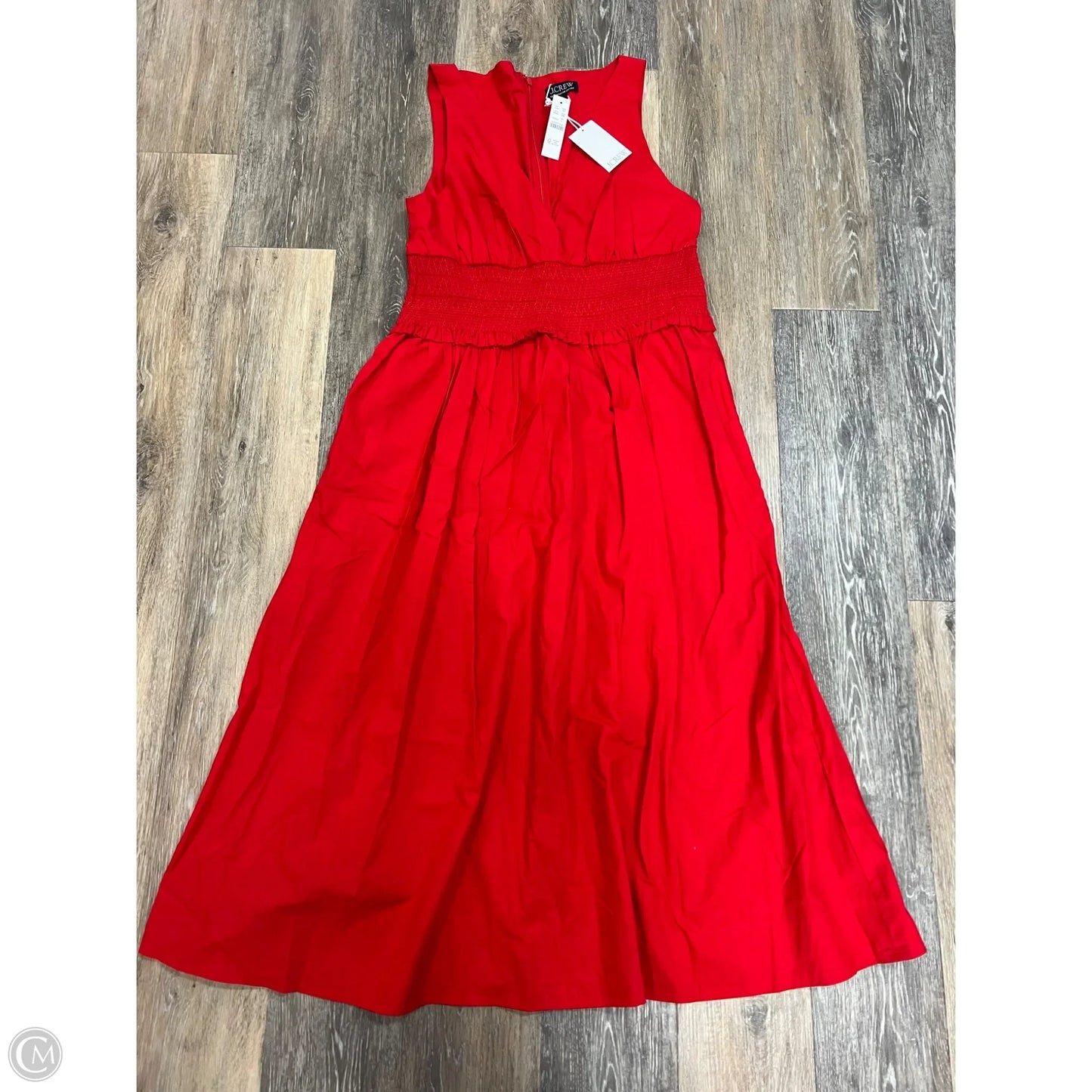 Dress Casual Maxi By J. Crew In Red, Size: L