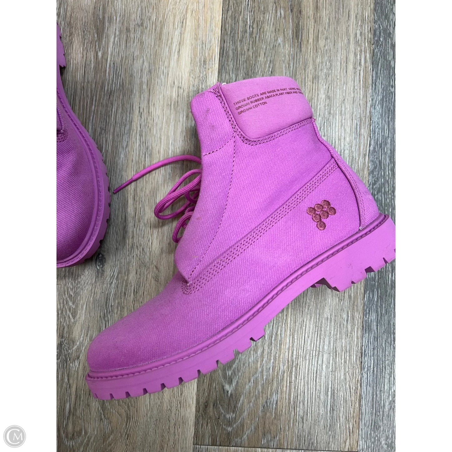Boots Combat By Timberland x Pangaia In Pink, Size: 8