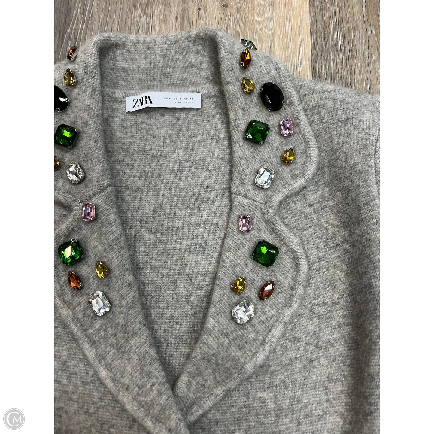 Sweater Cardigan By Zara In Grey, Size: S