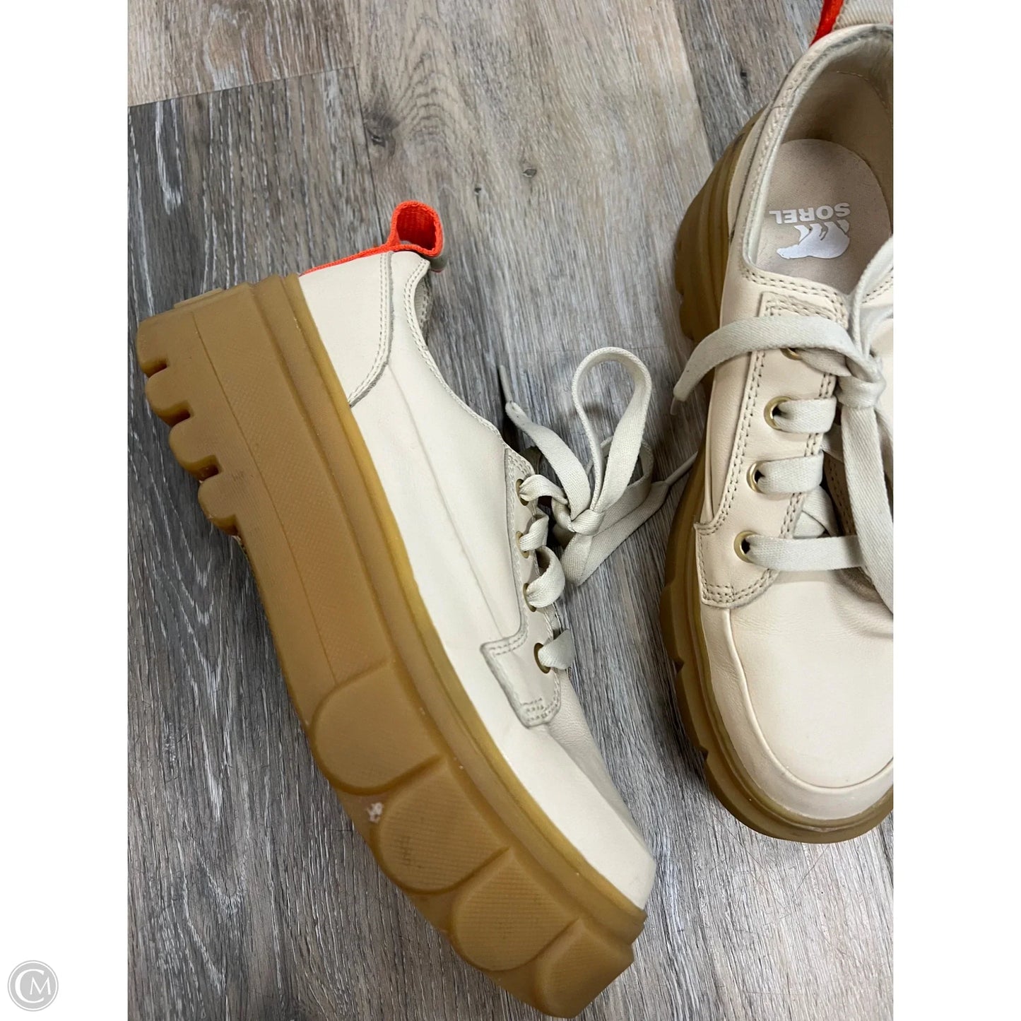 Shoes Sneakers By Sorel In Cream, Size: 7.5