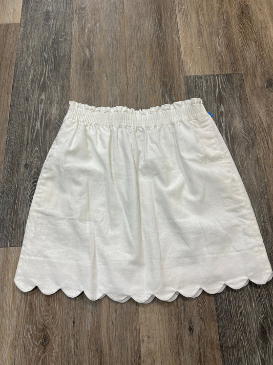 White Skirt Mini & Short J. Crew, Size 4