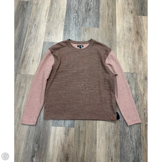 Top Long Sleeve By Fundamental Coast In Brown, Size: L