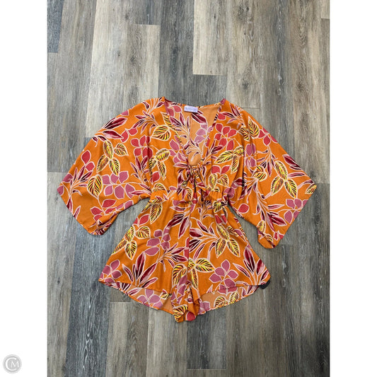 Romper By Wisteria Lane In Orange, Size: M