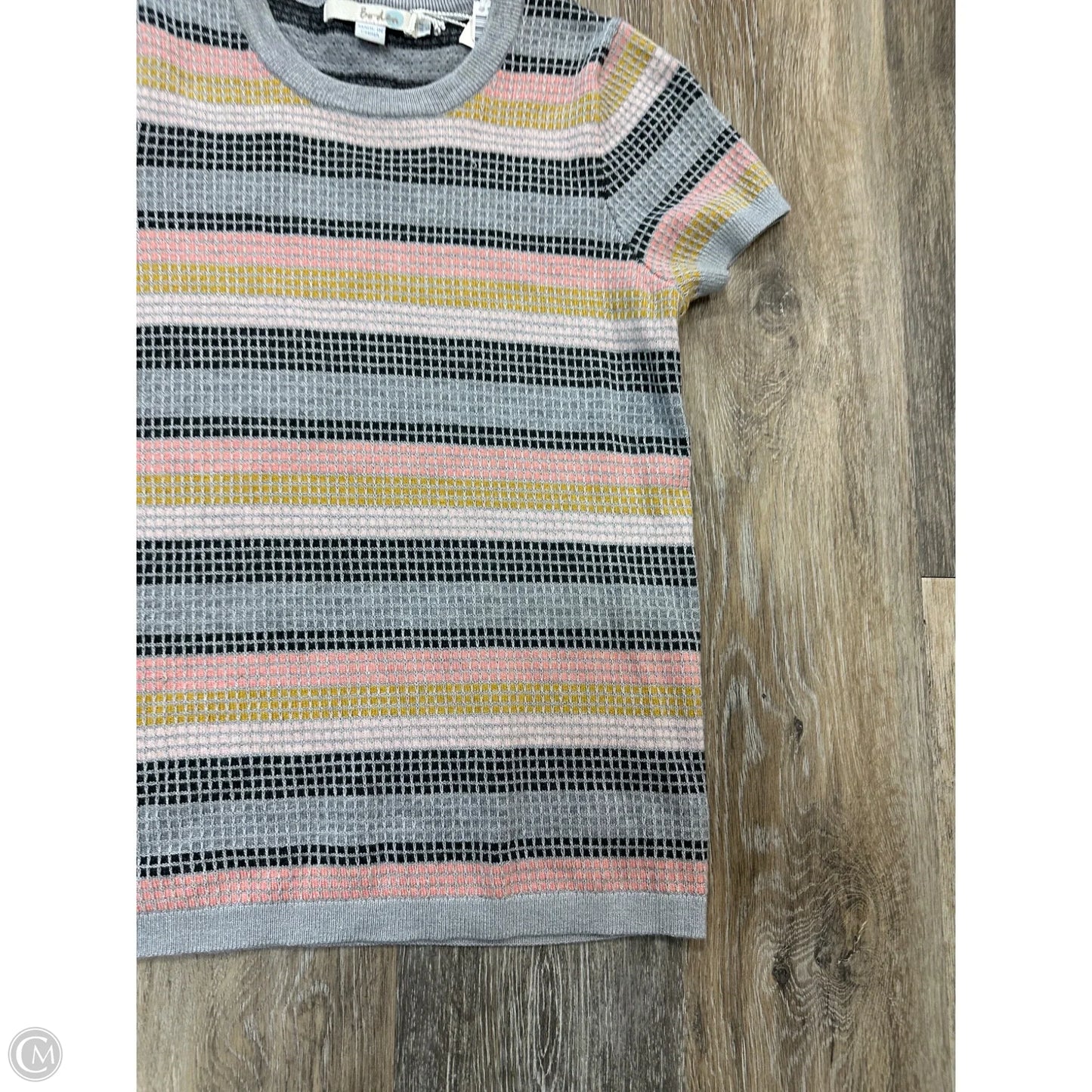 Sweater Short Sleeve By Boden In Grey, Size: S