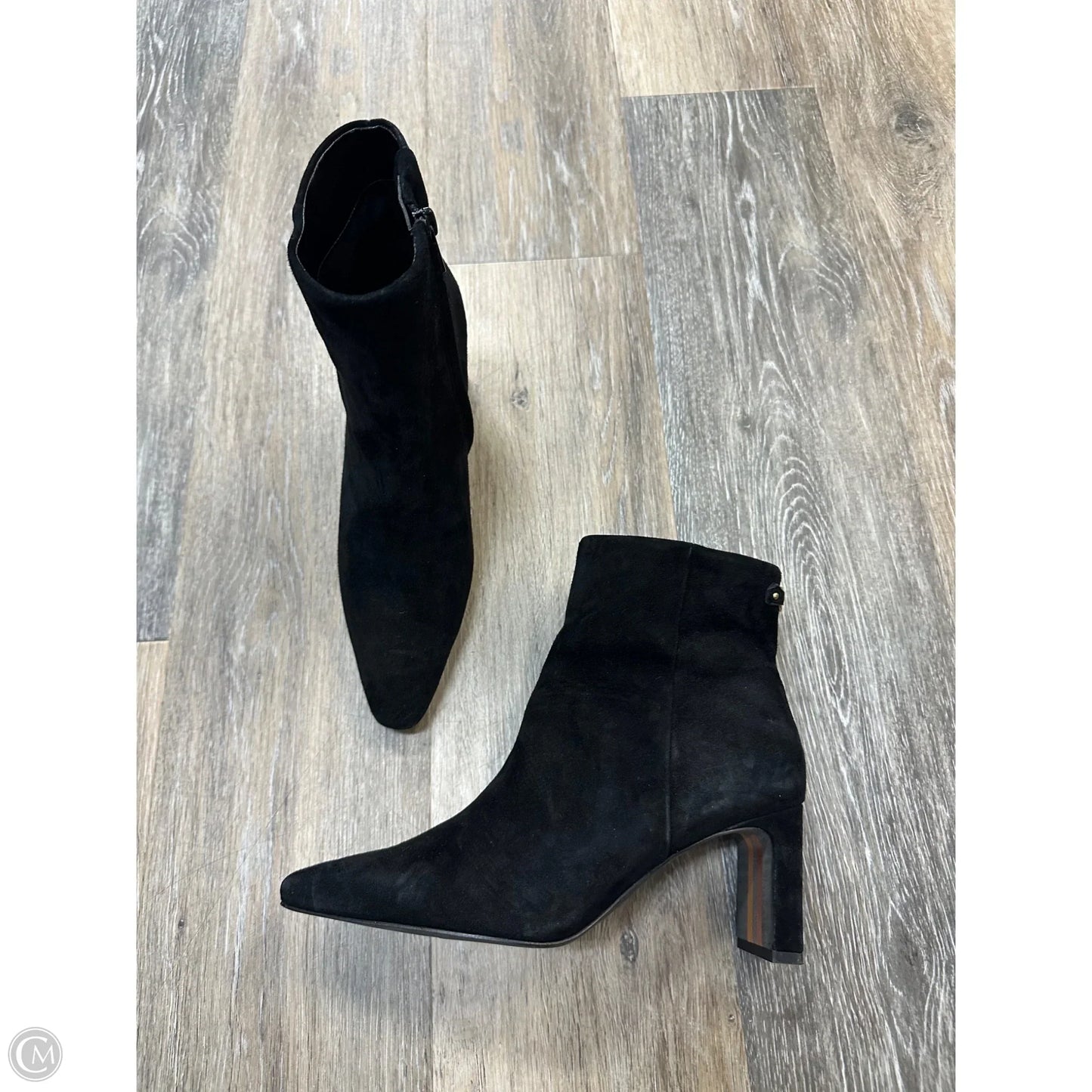 Boots Ankle Heels By Sam Edelman In Black, Size: 6.5