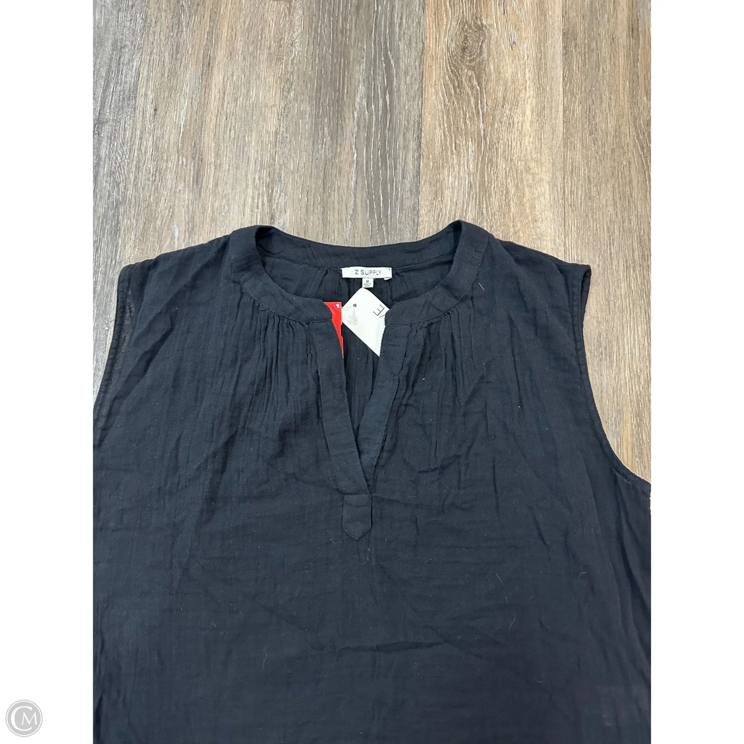 Top Sleeveless By Z Supply In Black, Size: M