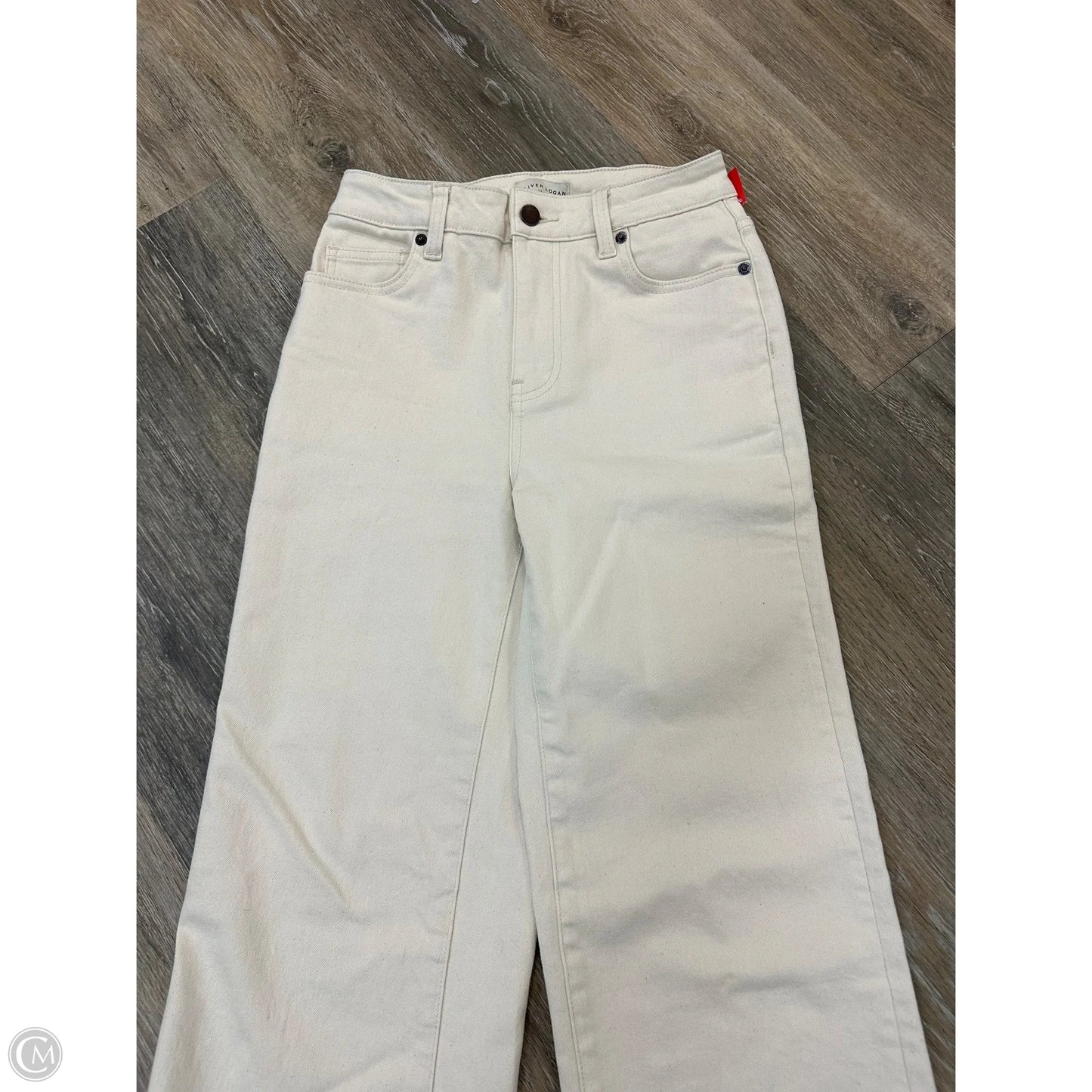 -Jeans Wide Leg By Oliver Logan In Cream, Size: 1/25