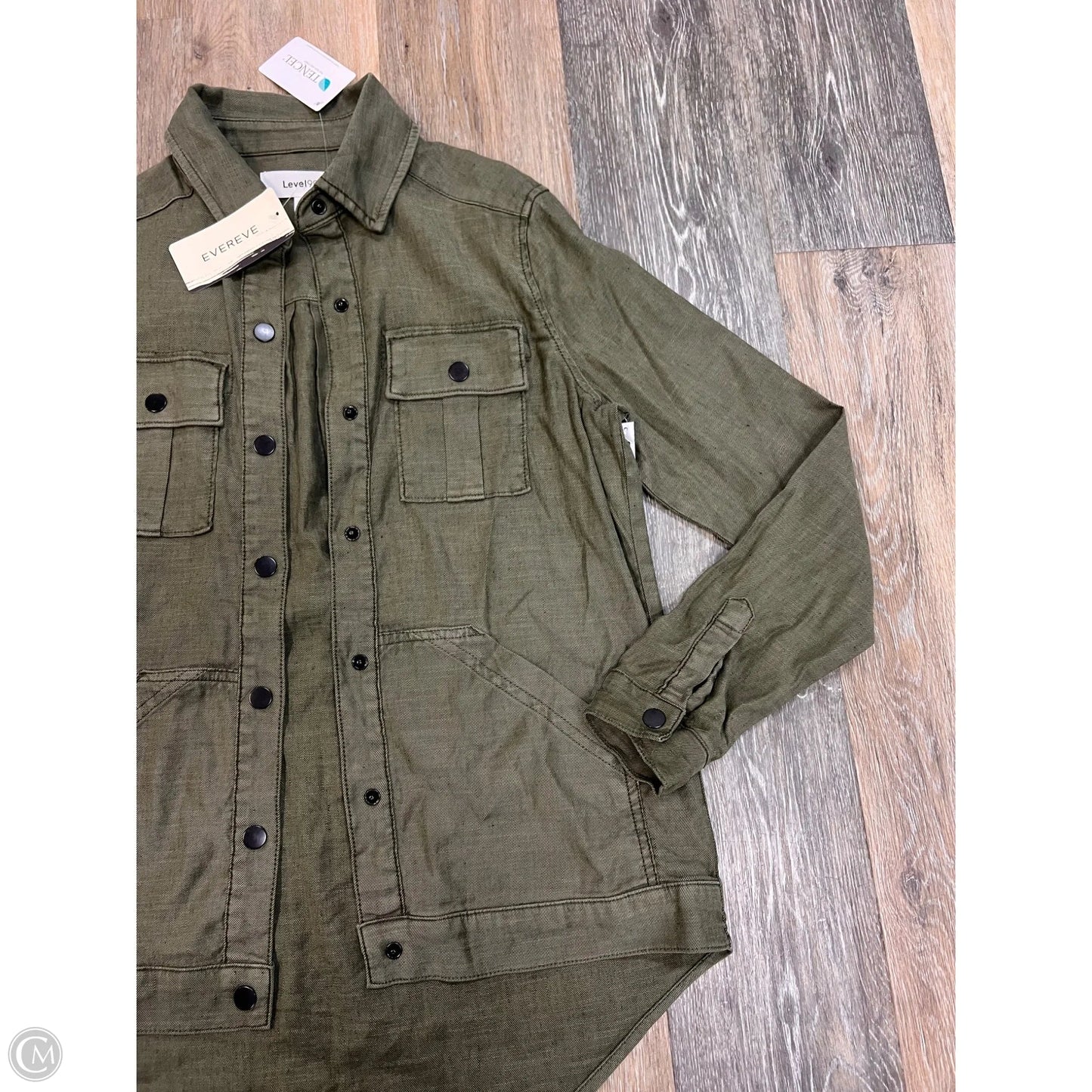 Jacket Shirt By Level 99 In Green, Size: Xs