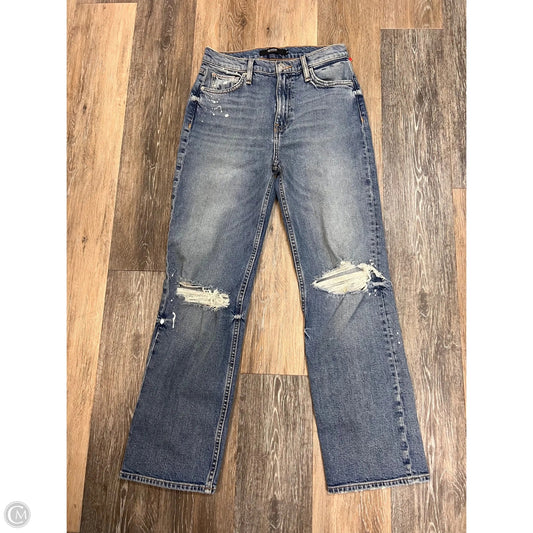 Jeans Straight By Hudson In Blue Denim, Size: 1/25