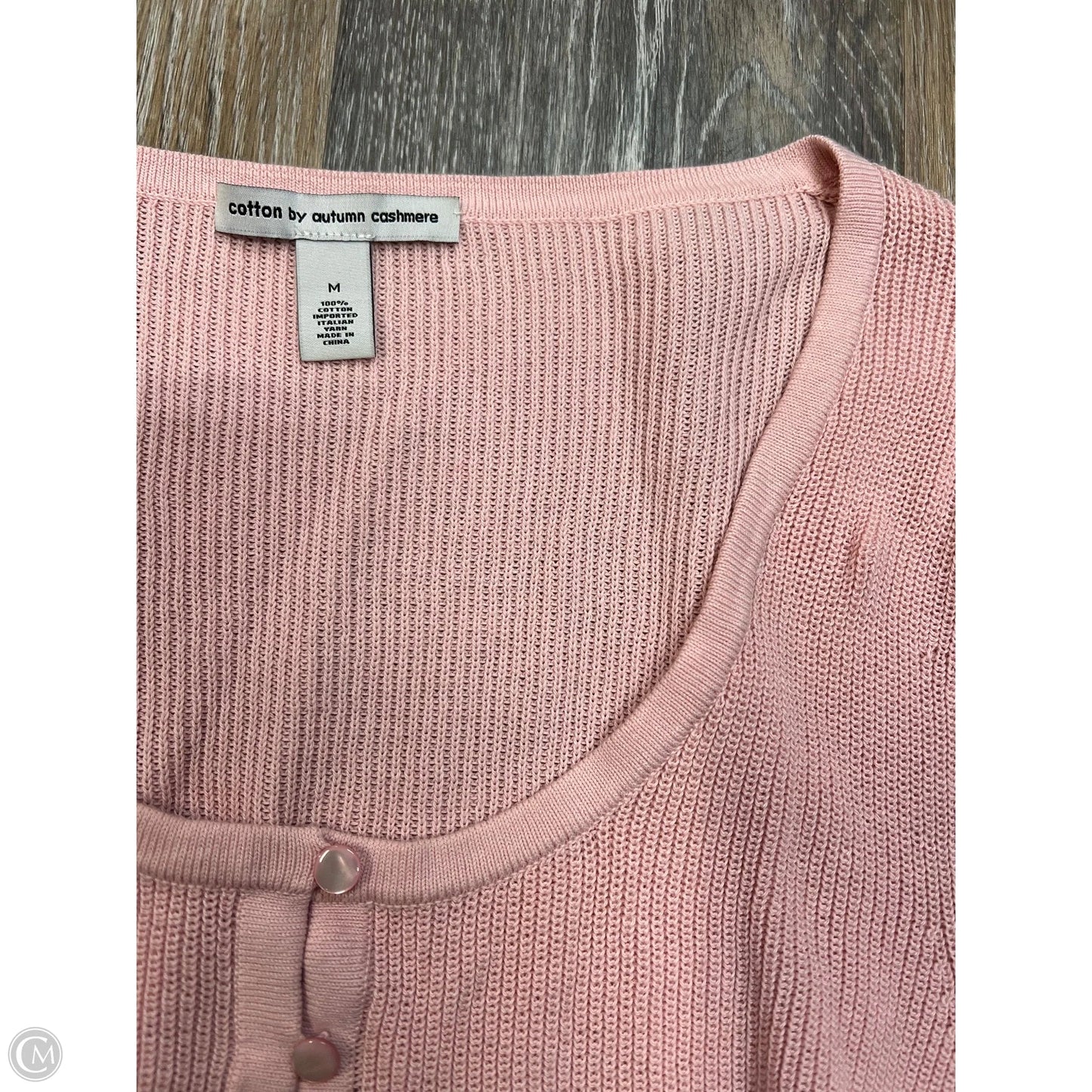 Sweater Cardigan By Autumn Cashmere In Pink, Size: M