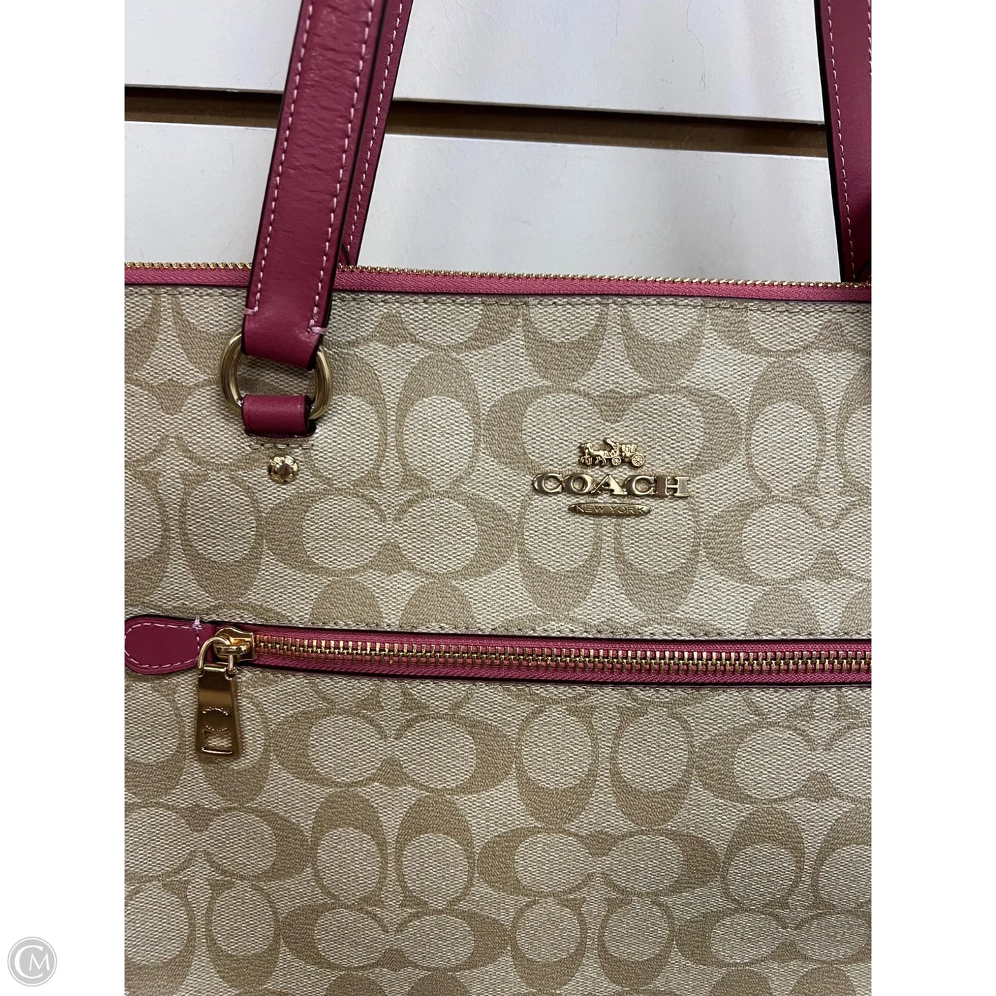 -Handbag Designer By Coach, Size: Large