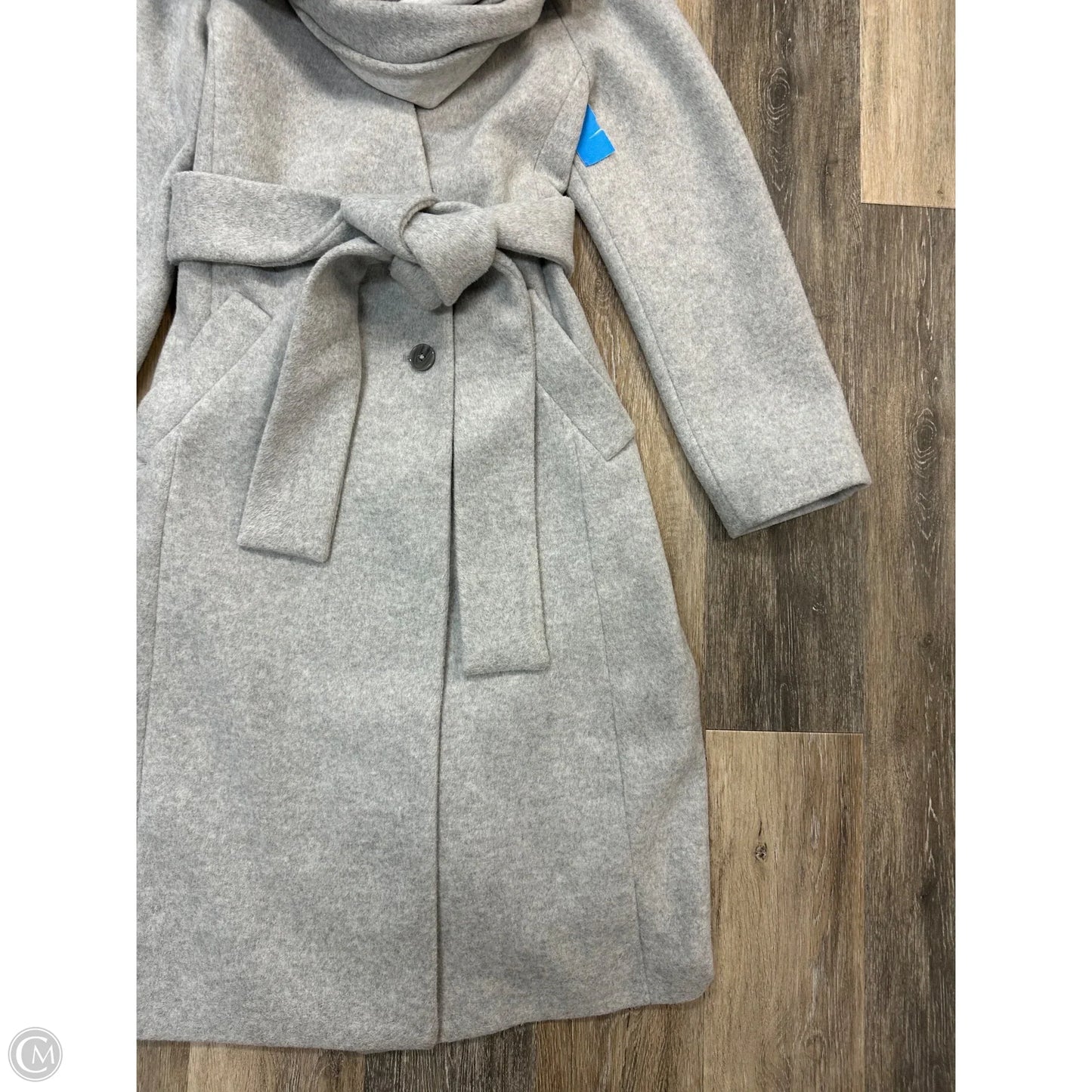 Coat Trench Coat By Express In Grey, Size: M