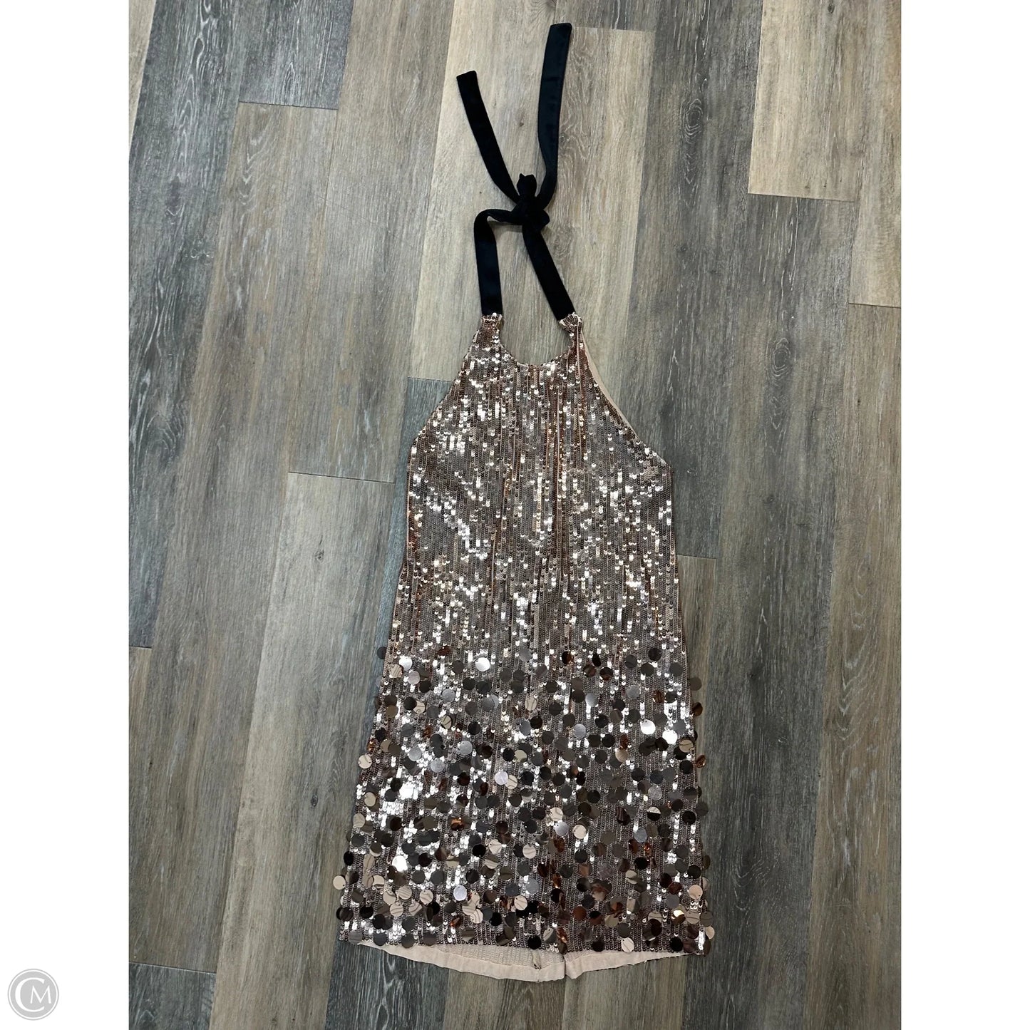 Dress Party Short By Atelier 17.56 In Rose Gold, Size: M