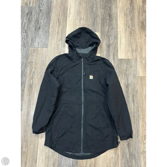 Jacket Windbreaker By Carhartt In Black, Size: M