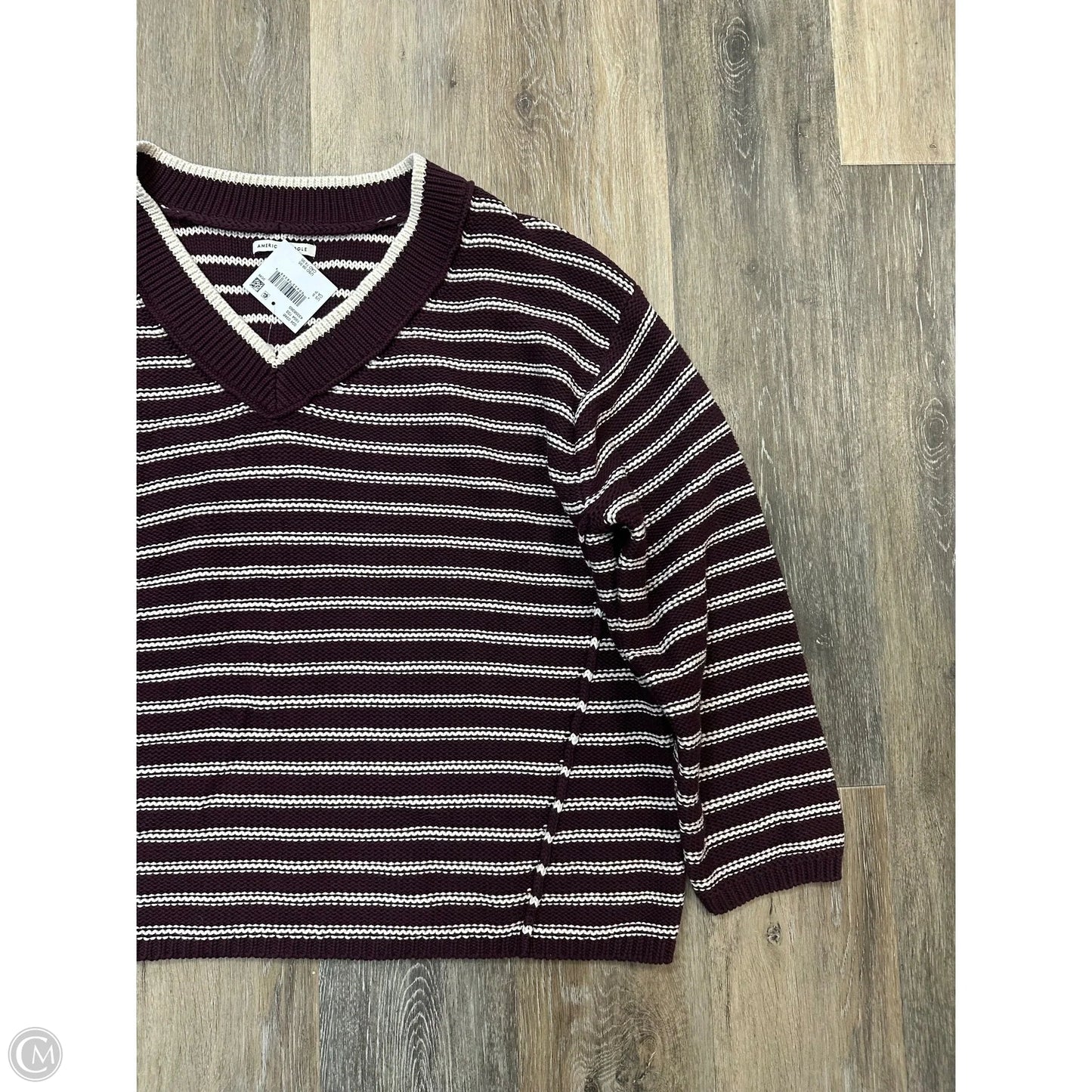 Sweater By American Eagle In Maroon, Size: S
