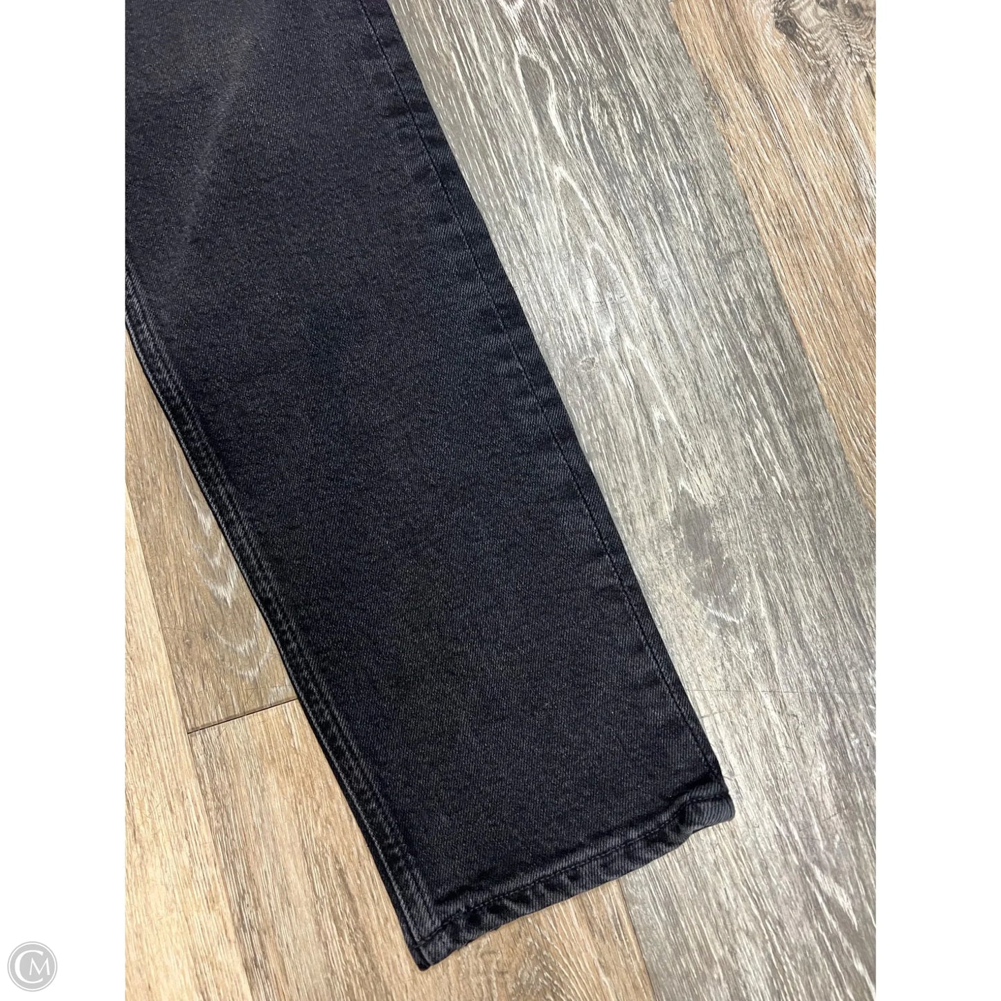 Jeans Straight By Agolde In Black Denim, Size: 4/27