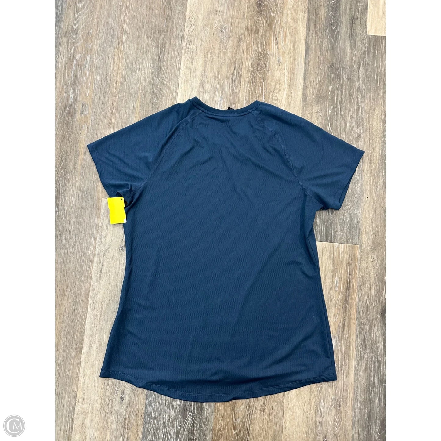 Athletic Top Short Sleeve By Adidas In Blue, Size: L