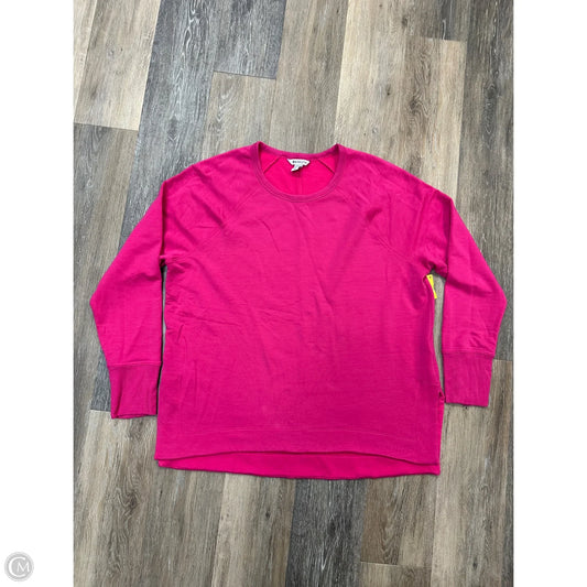 Athletic Sweatshirt Crewneck By Athleta In Pink, Size: Xl