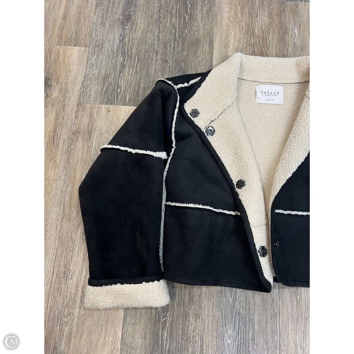 Jacket Faux Fur & Sherpa By Velvet By Graham & Spencer In Black, Size: Xs