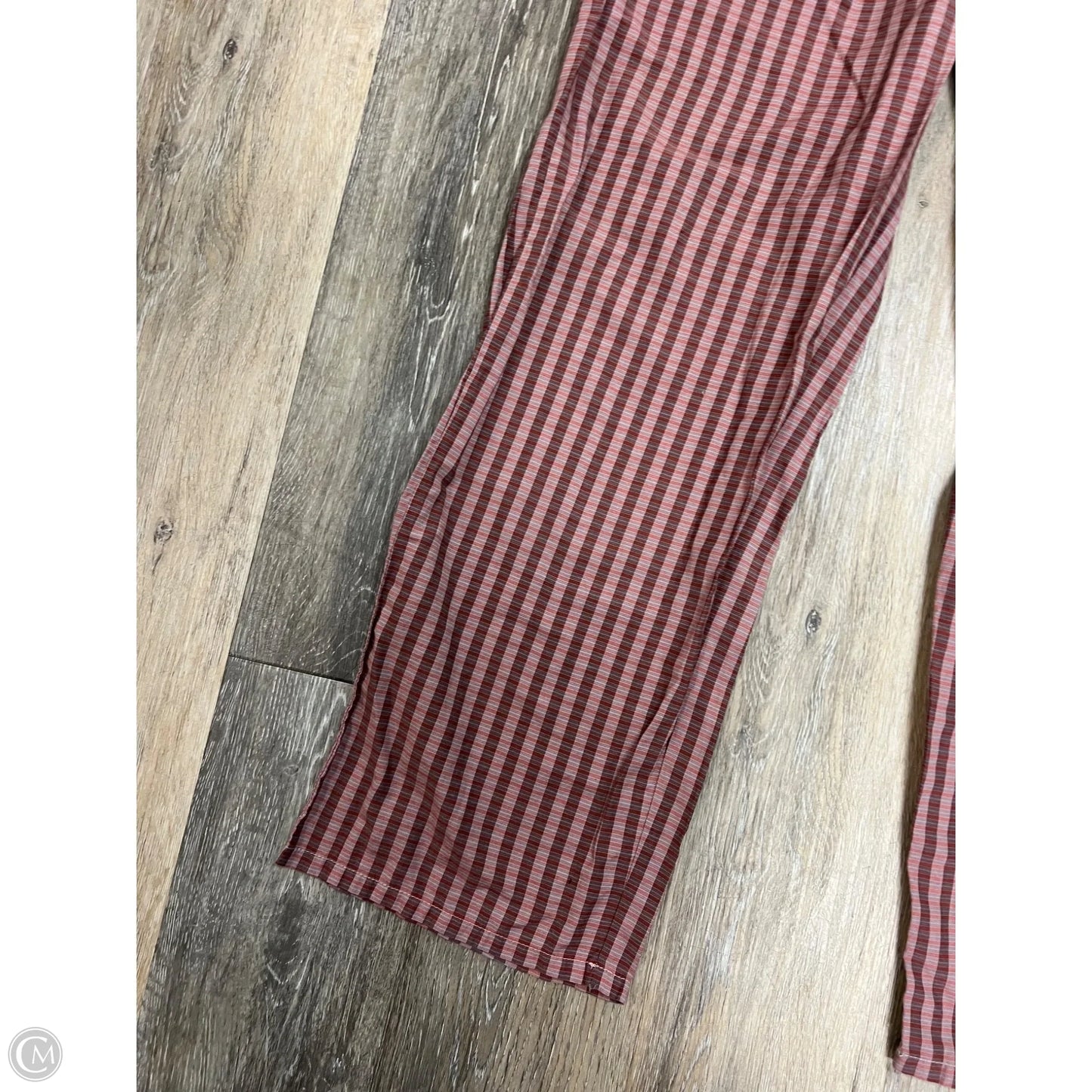 Pants Lounge By Things Between In Plaid Pattern, Size: M