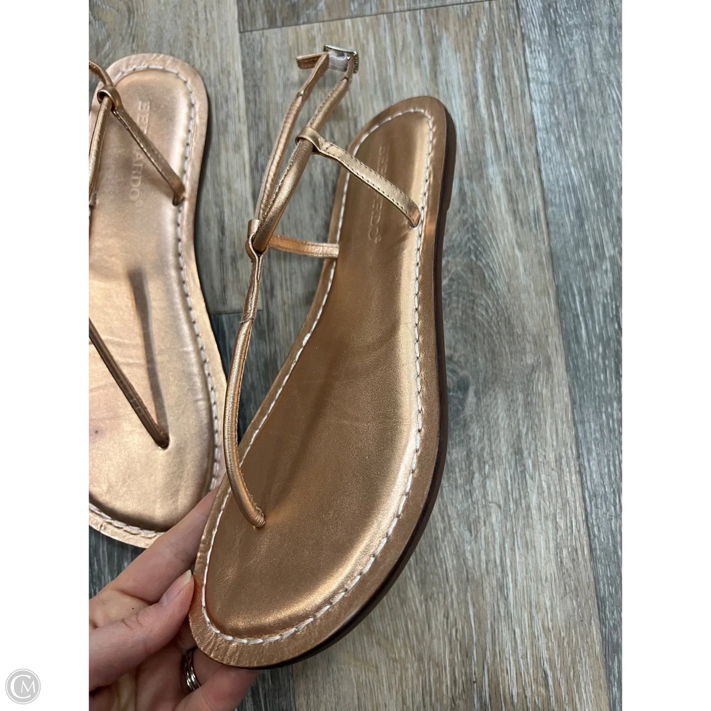Sandals Flats By Bernardo In Rose Gold, Size: 8