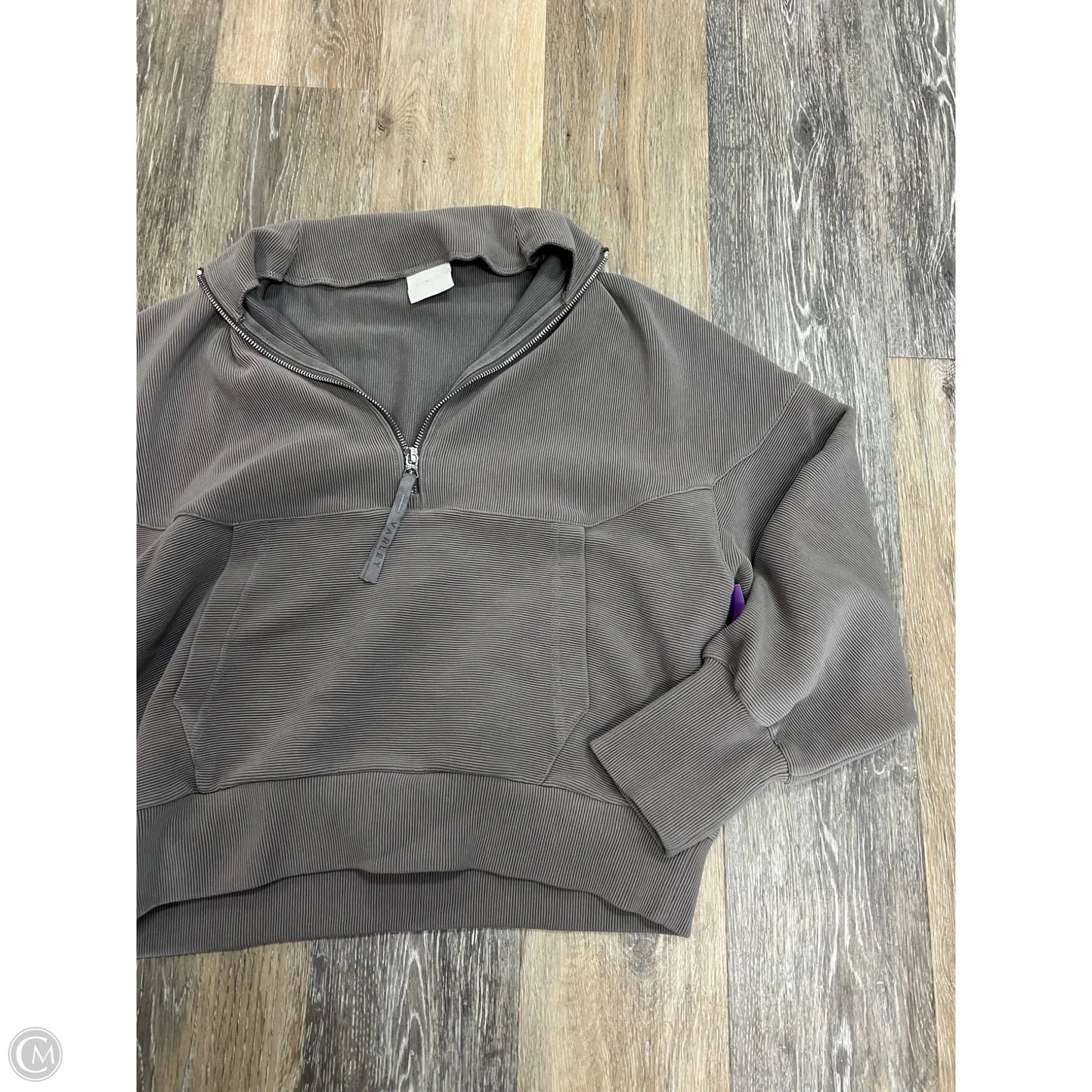 Sweatshirt Collar By Varley In Taupe Size: M