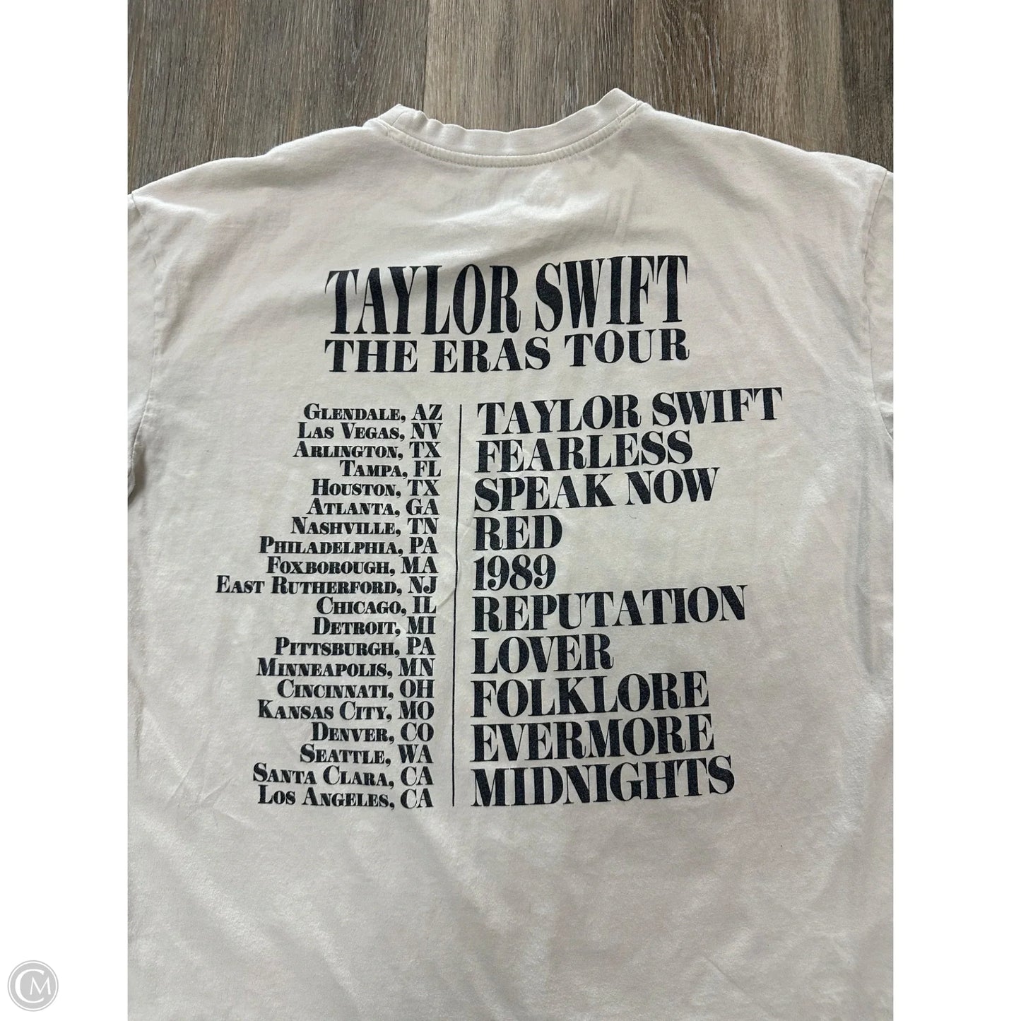 Top Short Sleeve By Taylor Swift In Tan, Size: S