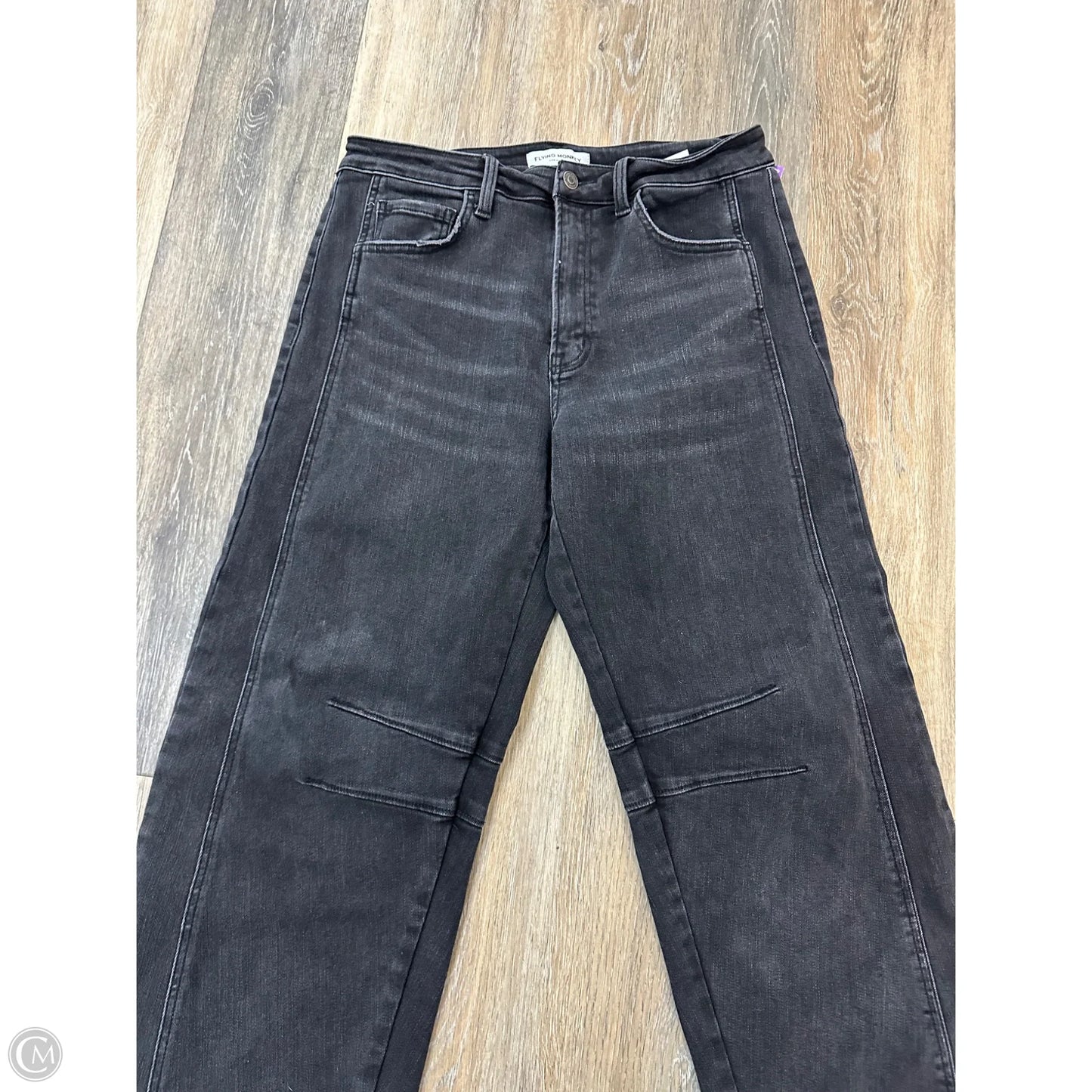 Jeans Boyfriend By Flying Monkey In Black Denim, Size: 10