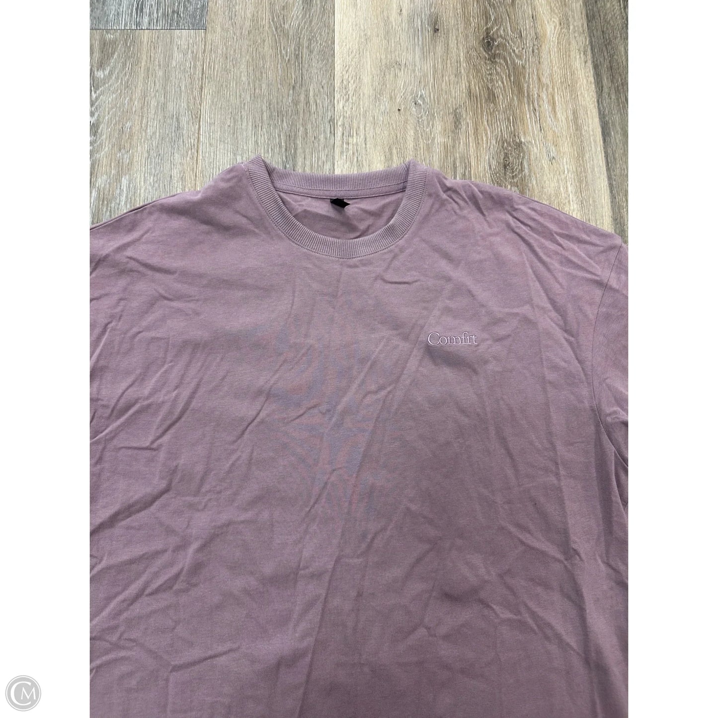 Top Short Sleeve By Comfrt In Purple, Size: S