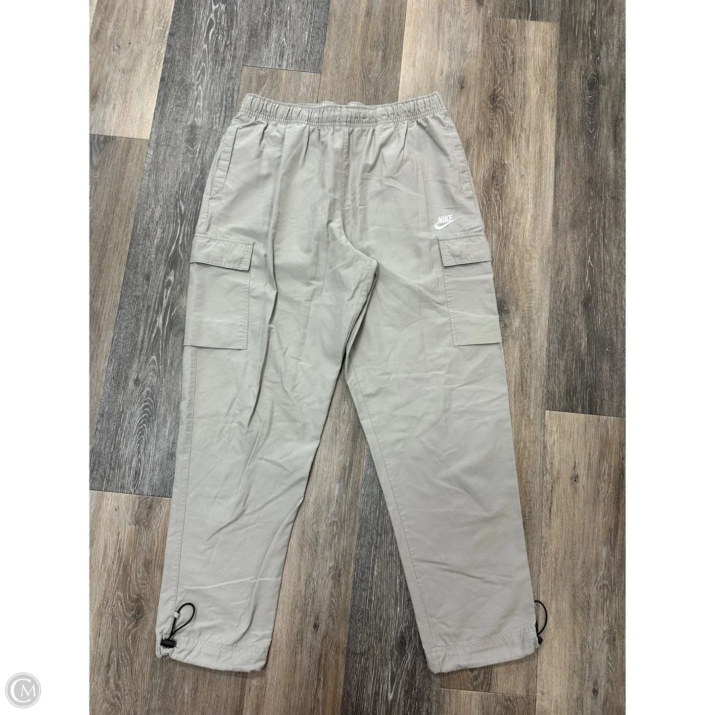 Athletic Pants By Nike Apparel In Tan, Size: M