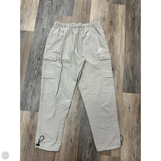 Athletic Pants By Nike Apparel In Tan, Size: M